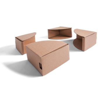 Die Schutzecke aus 1-welliger Wellpappe schützt die empfindlichen Ecken und Kanten Ihrer Versandware