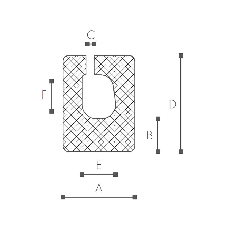 Abmessungen der Schaumprofile (siehe Preistabelle) Abmessungen der Schaumprofile (siehe Preistabelle)