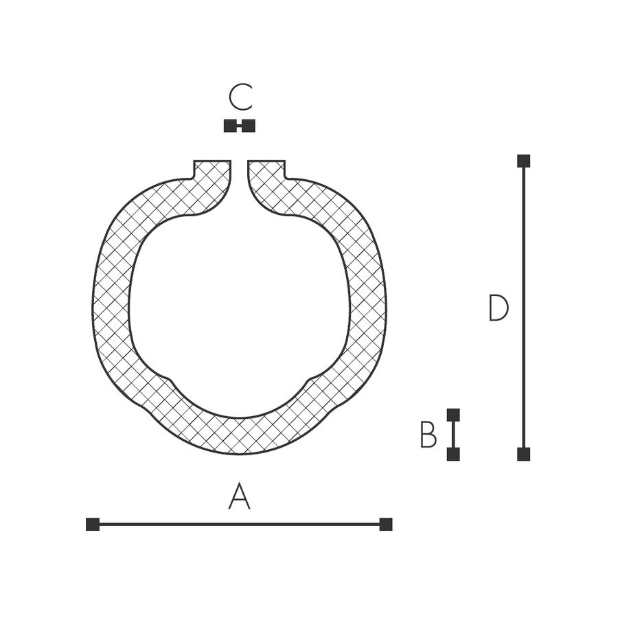 Abmessungen des Schaumprofils (siehe Preistabelle) Abmessungen des Schaumprofils (siehe Preistabelle)