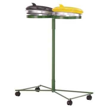Fahrbarer Müllsackständer mit 2 Halterungen für 70 - 120 Liter Müllsäcke
