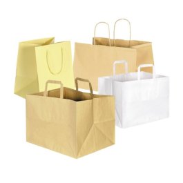 Papiertragetasche mit extra breitem Boden Papiertragetasche mit extra breitem Boden