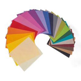 Farbiges Seidenpapier im Bogenformat Farbiges Seidenpapier im Bogenformat