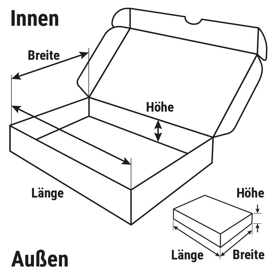 Klappschachtel zum Aufrichten Klappschachtel zum Aufrichten