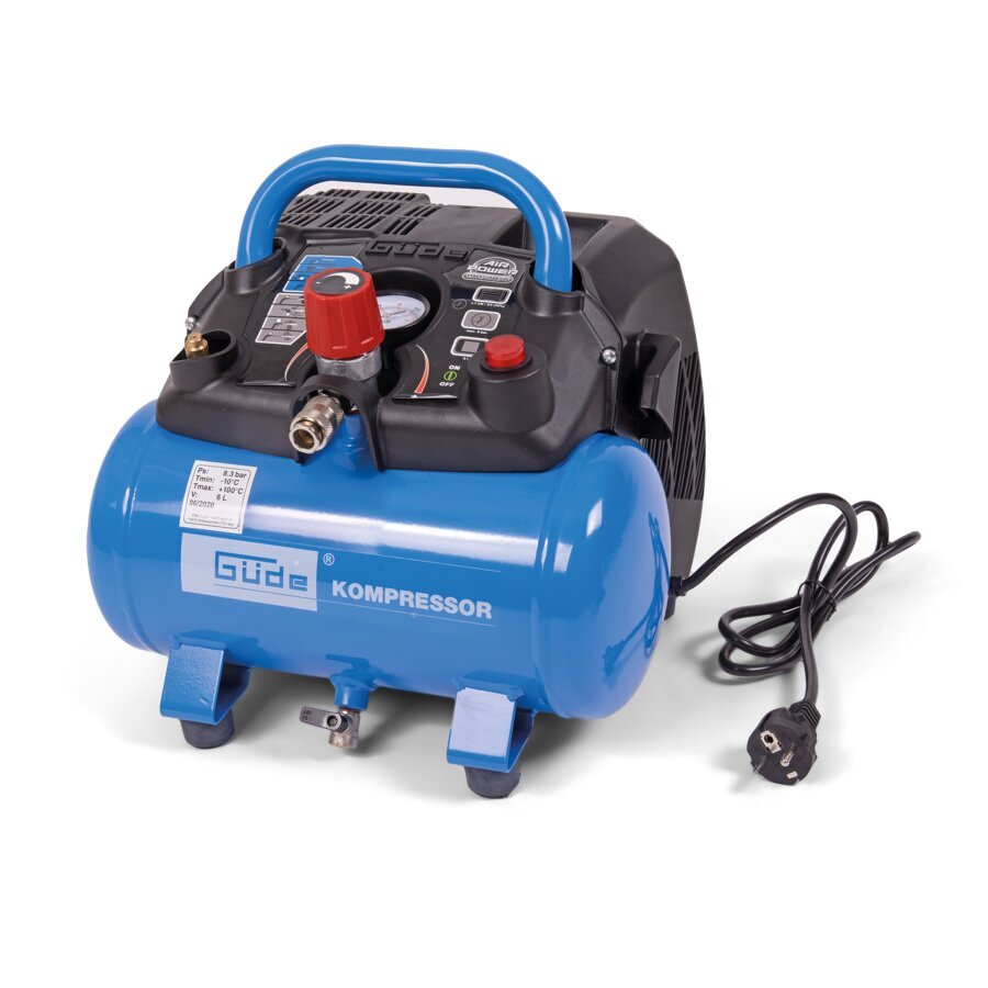 Kolbenkompressor mit Tragegriff: geeignet für sämtliche Druckluftarbeiten Kolbenkompressor mit Tragegriff: geeignet für sämtliche Druckluftarbeiten