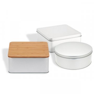 Boxen aus Weißblech in unterschiedlichen Ausführungen erhältlich