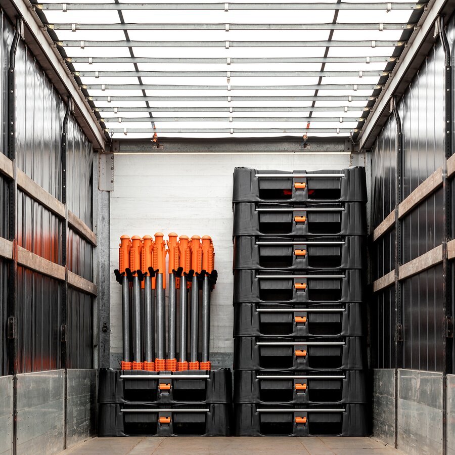 Platzsparende Lagerung möglich Platzsparende Lagerung möglich