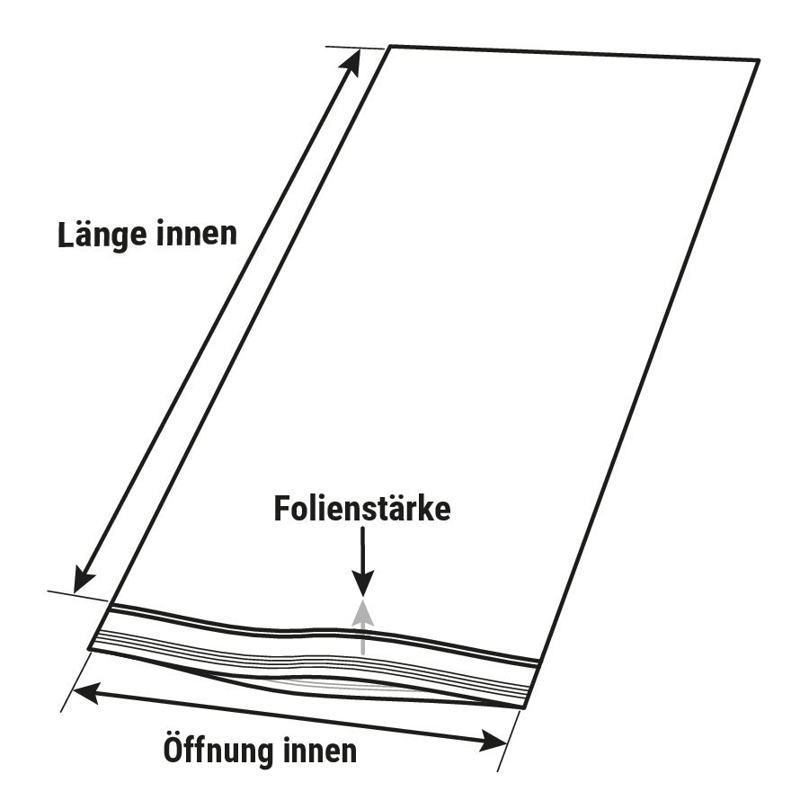 Druckverschlussbeutel, recycelt Druckverschlussbeutel, recycelt