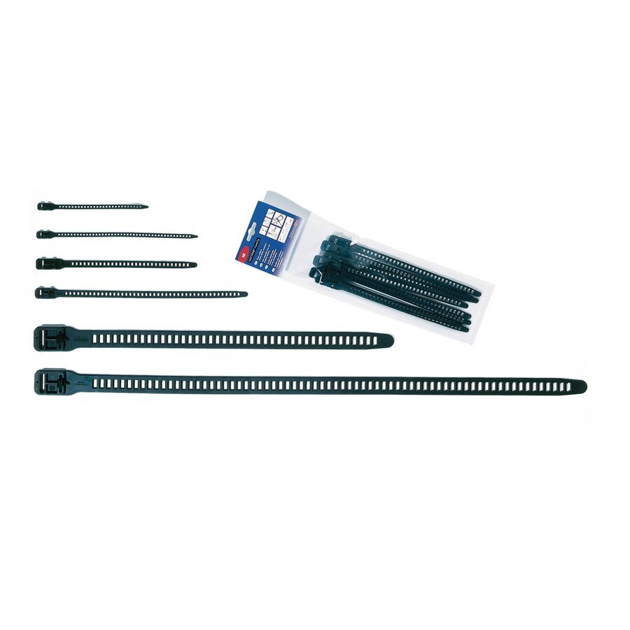 Wiederverwendbare, flexible Kabelbinder in unterschiedlichen Längen Wiederverwendbare, flexible Kabelbinder in unterschiedlichen Längen