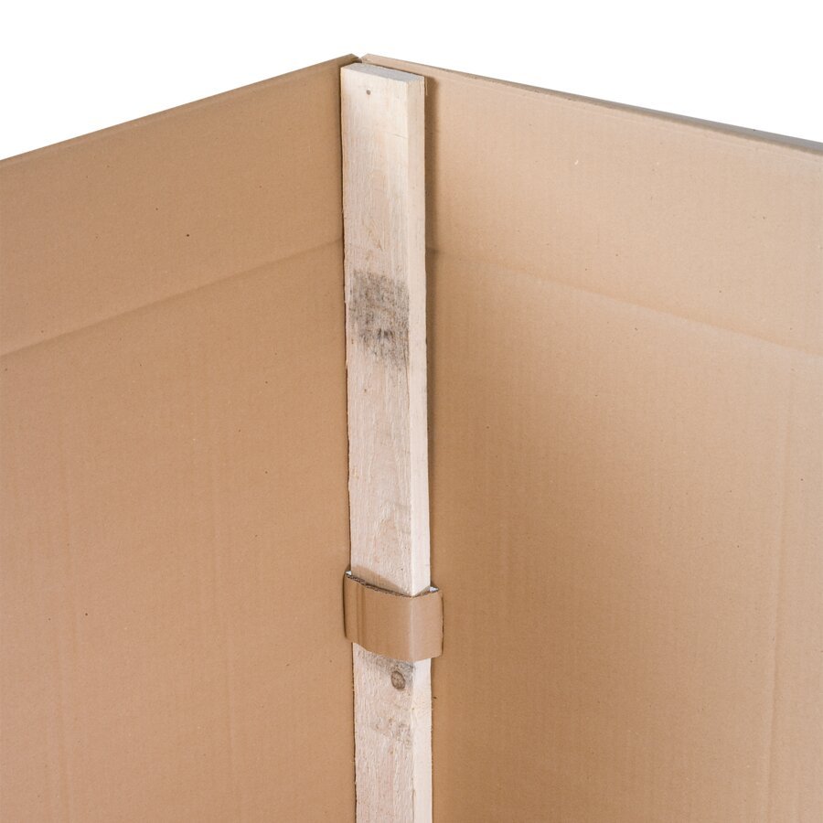 Holzverstärkung an den Ecken verhindert ein Einknicken und sorgt für höchste Stabilität Holzverstärkung an den Ecken verhindert ein Einknicken und sorgt für höchste Stabilität