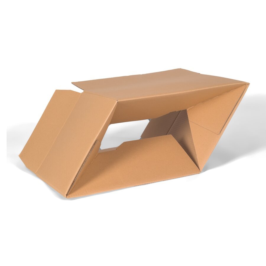 Weniger Lagerplatz dank flacher Anlieferung Automatik Kartons aufrichten