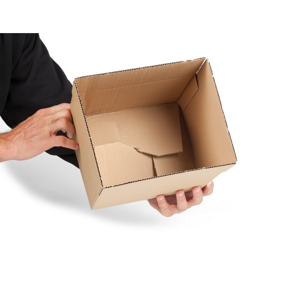 Der Boden lässt sich blitzschnell verschließen Blitzschneller Blitzbodenkarton