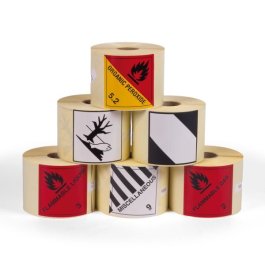 Für jede Anwendung das passende Etikett 6 verschiedene Rollen aufgestapelt