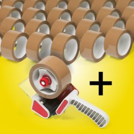 PP-Packband + Abroller Spar-Set PP-Packband + Abroller Spar-Set