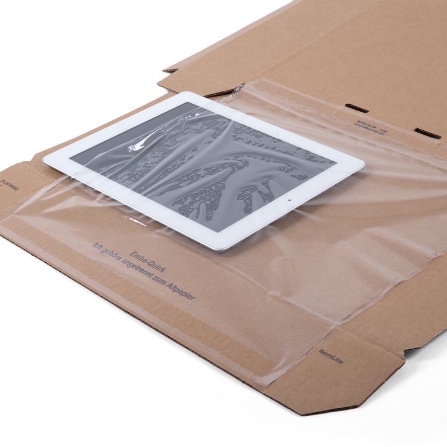 Das Packgut wird in die Folie eingelegt. Das Packgut wird in die Folie eingelegt.