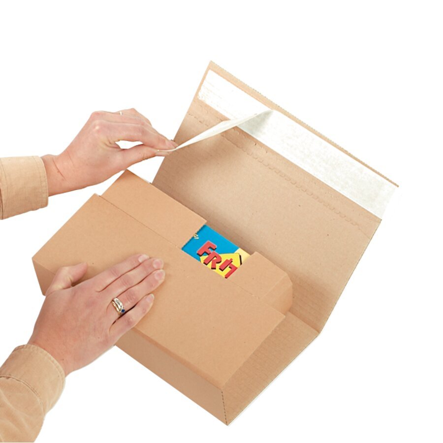 ... Außenklappen umschlagen und verkleben ... Außenklappen umschlagen und verkleben