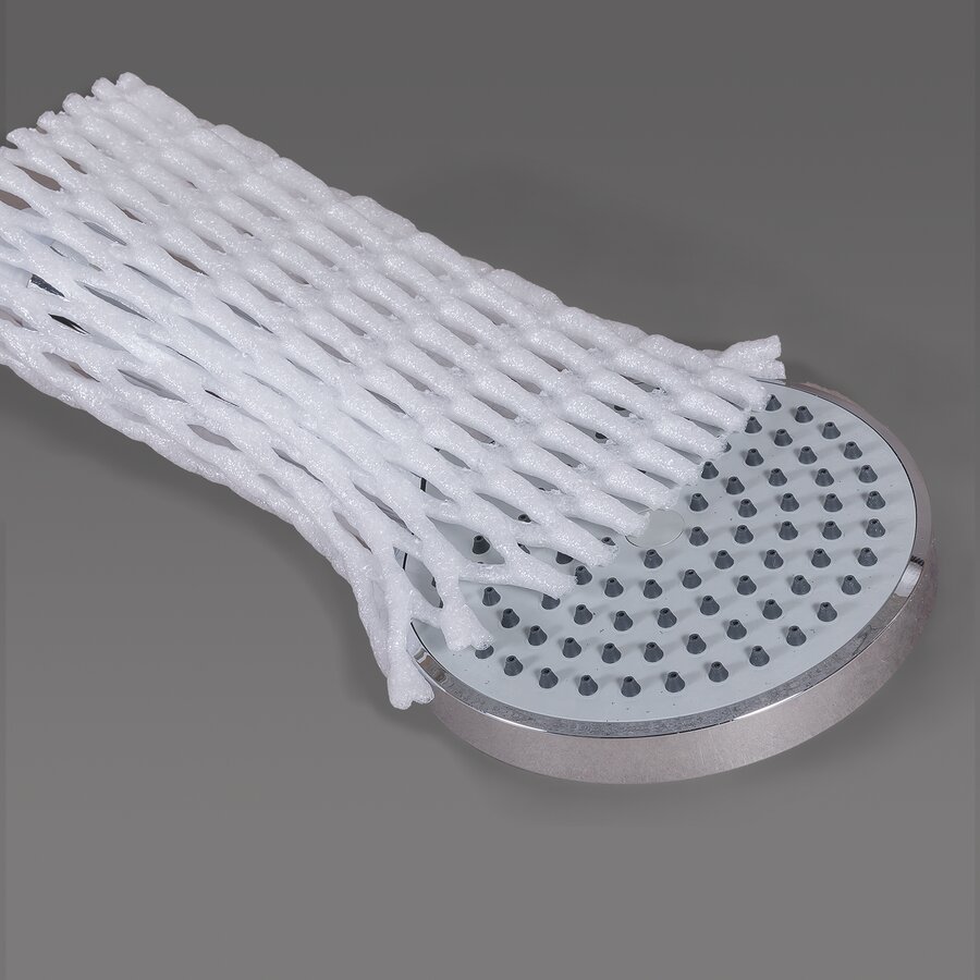 Durch die rautenförmige Gitternetz-Struktur bleibt der Inhalt in der Schlauchverpackung weiterhin sichtbar. Durch die rautenförmige Gitternetz-Struktur bleibt der Inhalt in der Schlauchverpackung weiterhin sichtbar.