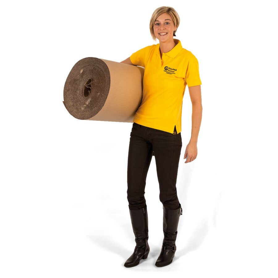 Die handliche Rollenwellpappe ist ideal für den geringen Bedarf geeignet Die handliche Rollenwellpappe ist ideal für den geringen Bedarf geeignet