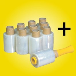 Ministretchfolie + Abroller Spar-Set Ministretchfolie + Abroller Spar-Set