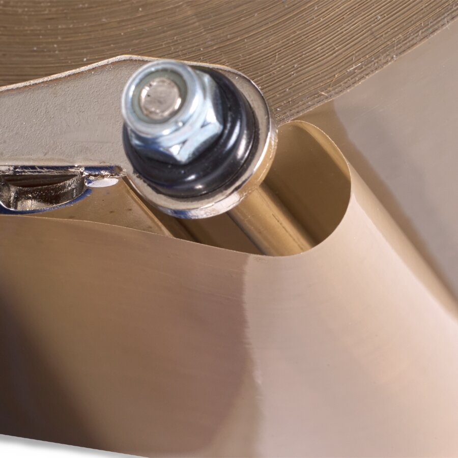 Leises Abrollverhalten dank Umlenkachse Leises Abrollverhalten dank Umlenkachse