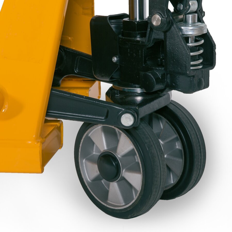 Lenkräder aus Vollgummi - auch für unebene Böden geeignet Lenkräder aus Vollgummi - auch für unebene Böden geeignet