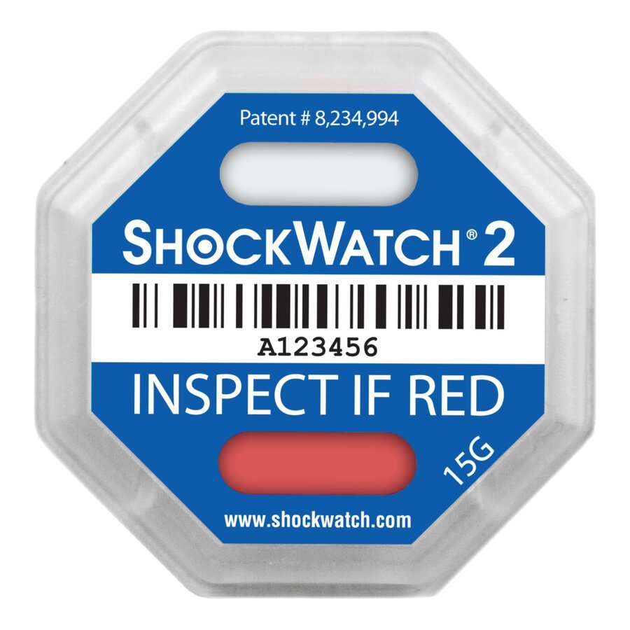 Rote Anzeige: Das Paket wurde unzulässigen Stößen ausgesetzt Rote Anzeige: Das Paket wurde unzulässigen Stößen ausgesetzt